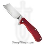 Gerber - G1805 - Asada - Folding Knife - 7Cr17MoV Stonewash Cleaver - Aluminum Stainless - Red