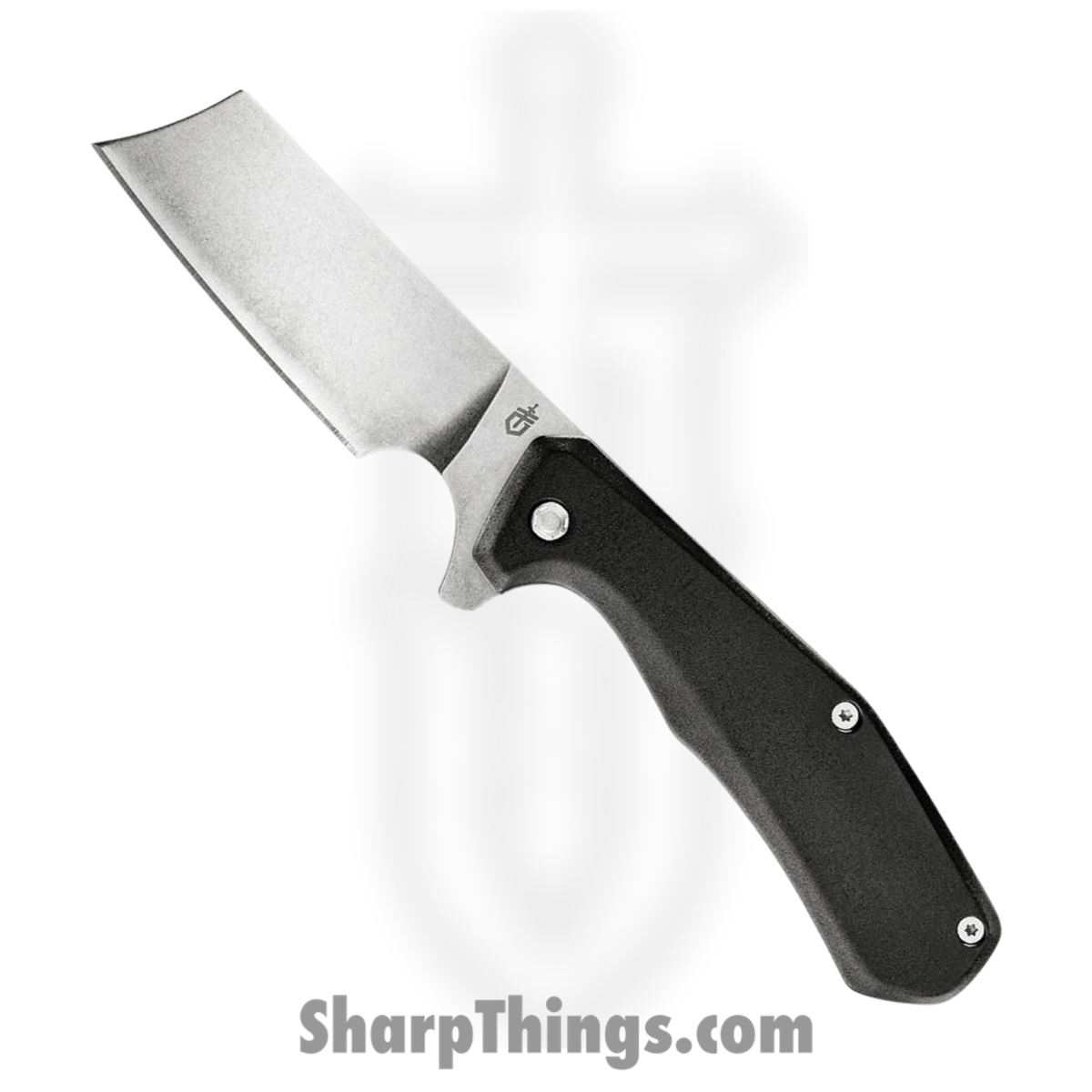 G1807_1 Gerber - G1807 - Asada - Folding Knife - 7Cr17MoV Stonewash Cleaver - Aluminum Stainless - Black - Image 1