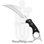 Gil Hibben - GH5054 - Karambit - Fixed Blade Knife - 5Cr15MoV Polished - Linen Micarta - Black