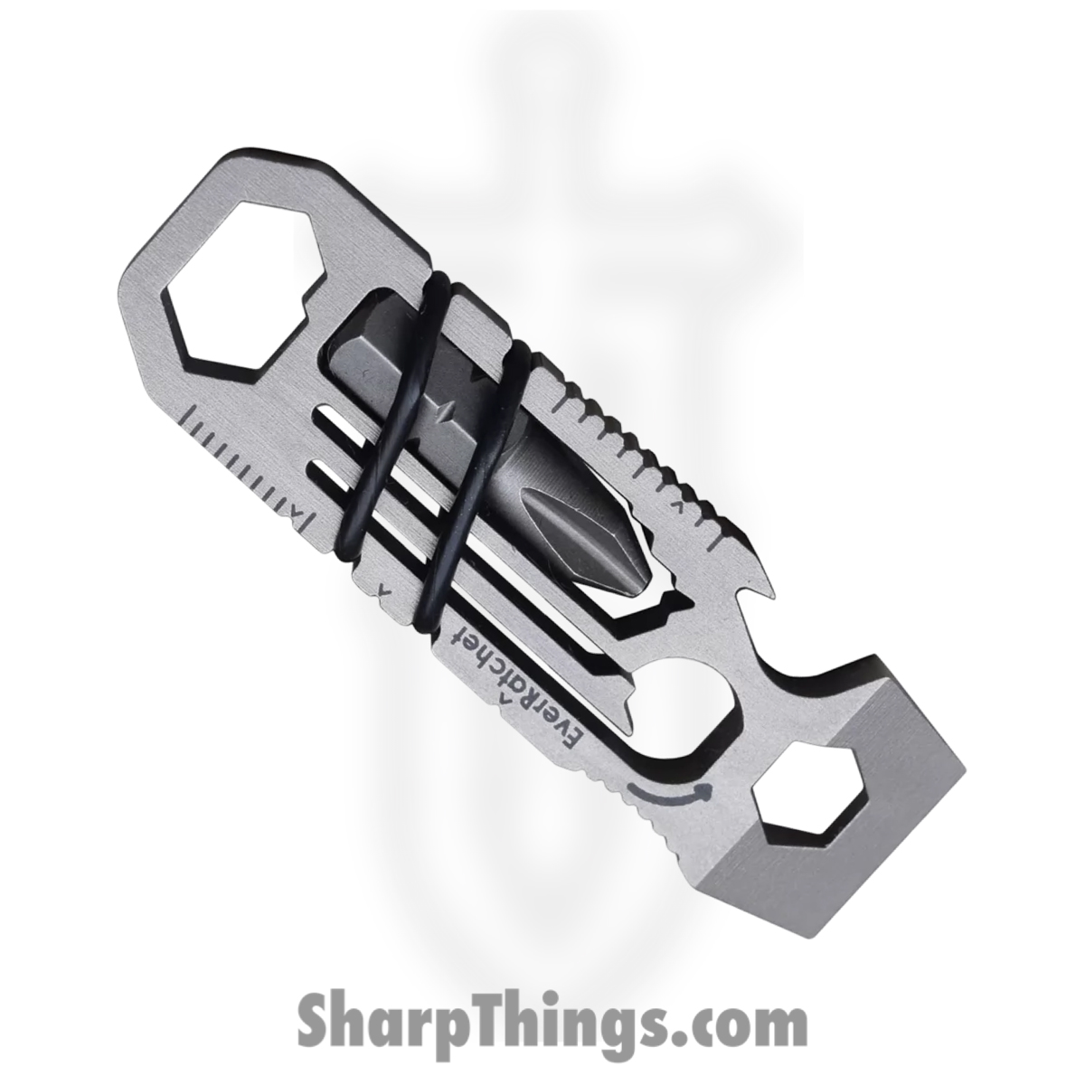 GNF002_1 Gear Infusion - GNF002 - EverRatchet Keychain MultiTool - GNF - Gray - Image 1