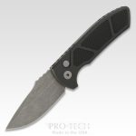 ProTech - LG415SBR - Les George SBR - Automatic Knife - S35VN Coated Drop Point - Aluminum - Black