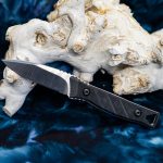 Medford Knife and Tool - MK117STQ-08KB-SPQ3-Q4 - Necromancer - Fixed Blade Knife - S35VN Stonewash Spear Point - G10 - Black