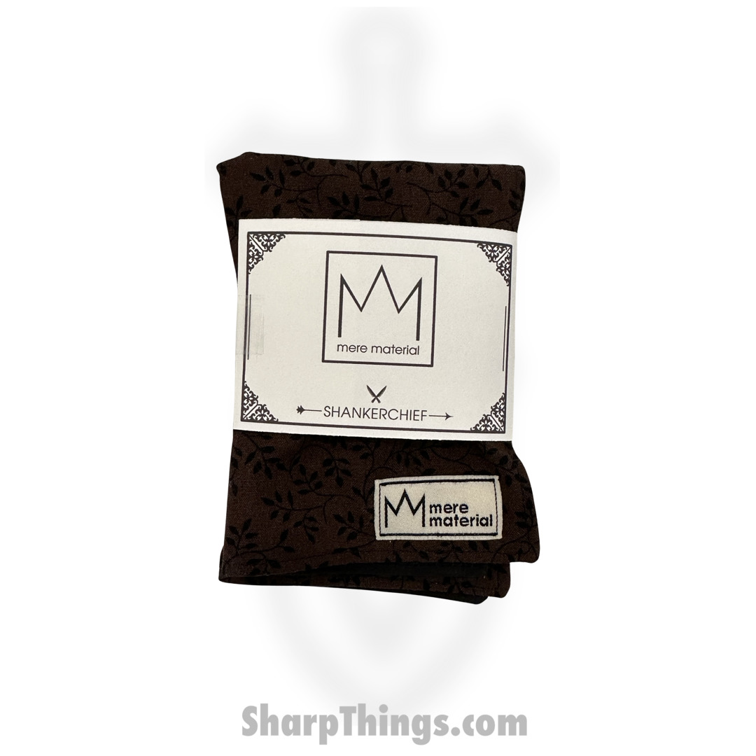 MM0021_1.jpg Mere Material Shankerchief - MM0021 - Handmade Handkerchief - Brown Floral - Image 1
