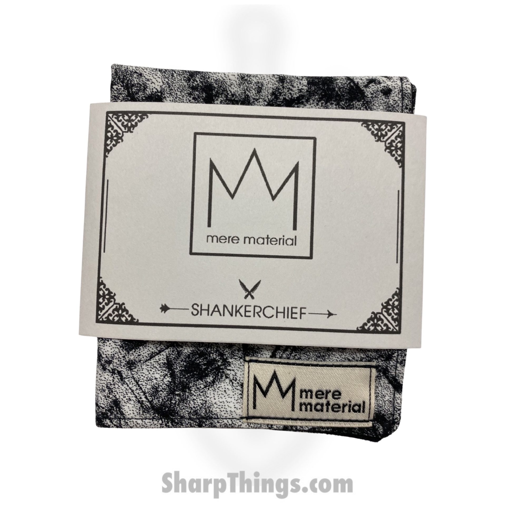 MM0026-2_1.jpg Mere Material Shankerchief - MM0026 - Handmade Handkerchief - Oreo - Image 1