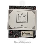 Mere Material Shankerchief - MM0027 - Handmade Handkerchief - Grey and Red Diamonds