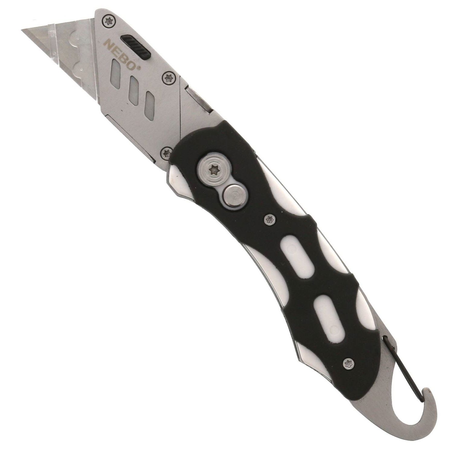 NEBO5517_1.jpg NEBO - NEBO5517 - White Lock-Blade Utility Knife - Image 1