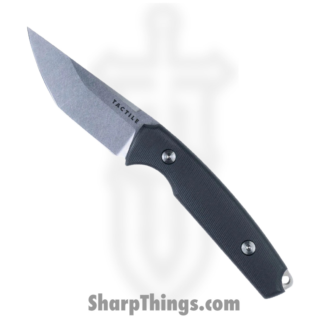 TKCDKMC01RM_1.jpg Tactile Knife Co. - TKCDKMC01RM - Dreadeye - Fixed Blade Knife - CPM MagnaCut Stonewash Tanto - Micarta - Black - Image 1