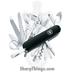 Victorinox - VN167953X1 - SwissChamp - Folding Knife - Stainless Polished Multi - ABS/Celidor - Black