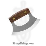 Lamson - 34270 - 6" The Alaskan Ulu - 12C27 Polished - Walnut - Brown