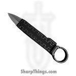 Elishewitz Studio - BB-DE-BKG10 - Black Box - Knife Other - 20CV Coated Dagger - 7075 Aluminum, G10 Scales - Black - Image 3