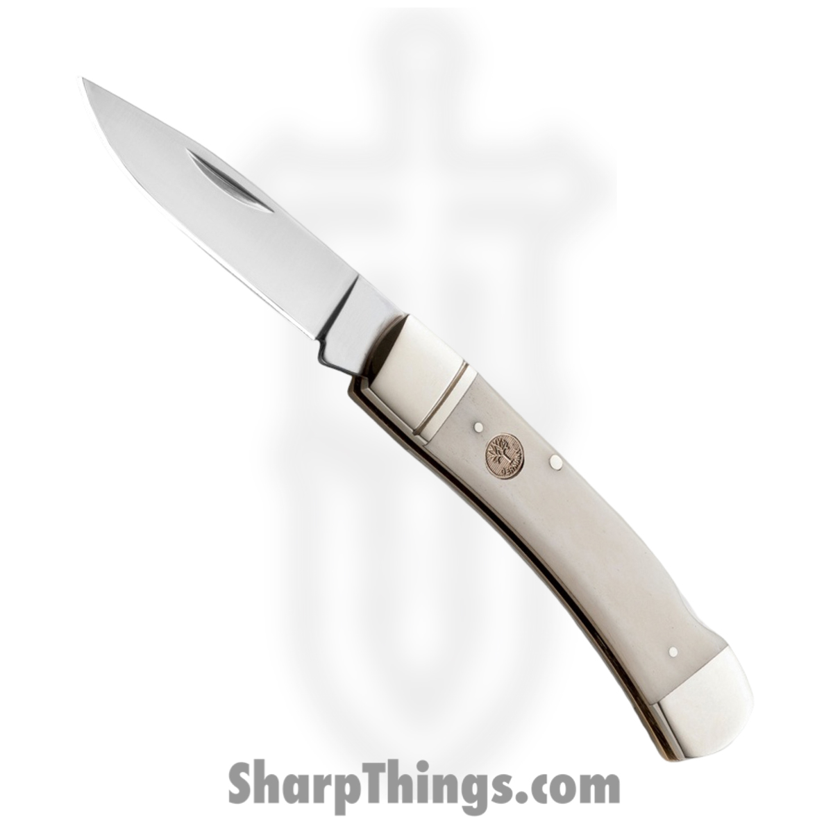 BO110250WB_1 Boker - BO110250WB - Gentlemans - Folding Knife - Carbon Steel Satin Drop Point - Bone - White - Image 1