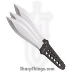 Boker Magnum - BOM02GL193 - Profi I Throwing Knife Set - Fixed Blade Knife - 420 SS Satin Spear Point - Stainless - Black