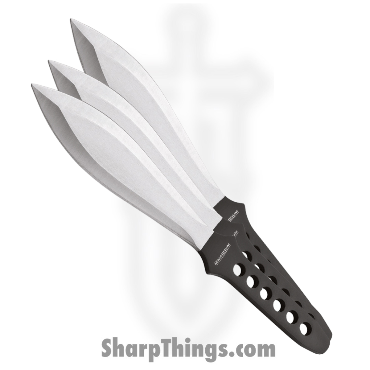 BOM02GL193_1 Boker Magnum - BOM02GL193 - Profi I Throwing Knife Set - Fixed Blade Knife - 420 SS Satin Spear Point - Stainless - Black - Image 1