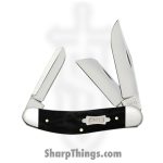 Case Cutlery - CA23141 - Sowbelly - Folding Knife - Tru-Sharp Stainless Polished Multi - Canvas Laminate - Black