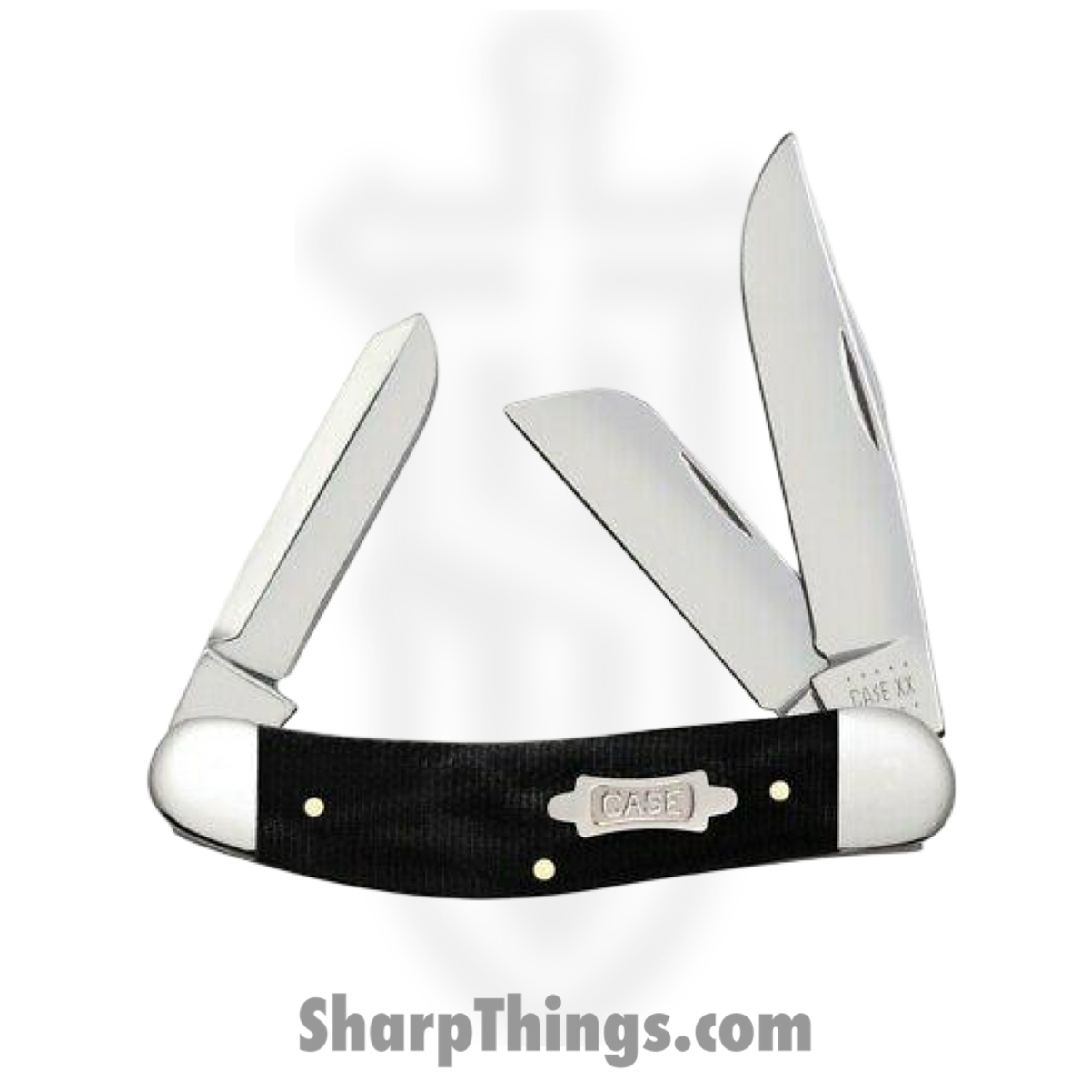 CA23141_1 Case Cutlery - CA23141 - Sowbelly - Folding Knife - Tru-Sharp Stainless Polished Multi - Canvas Laminate - Black - Image 1
