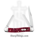 Case Cutlery - CA23181 - Medium Stockman - Folding Knife - Tru-Sharp Stainless Polished Multi - Kirinite - Burgundy