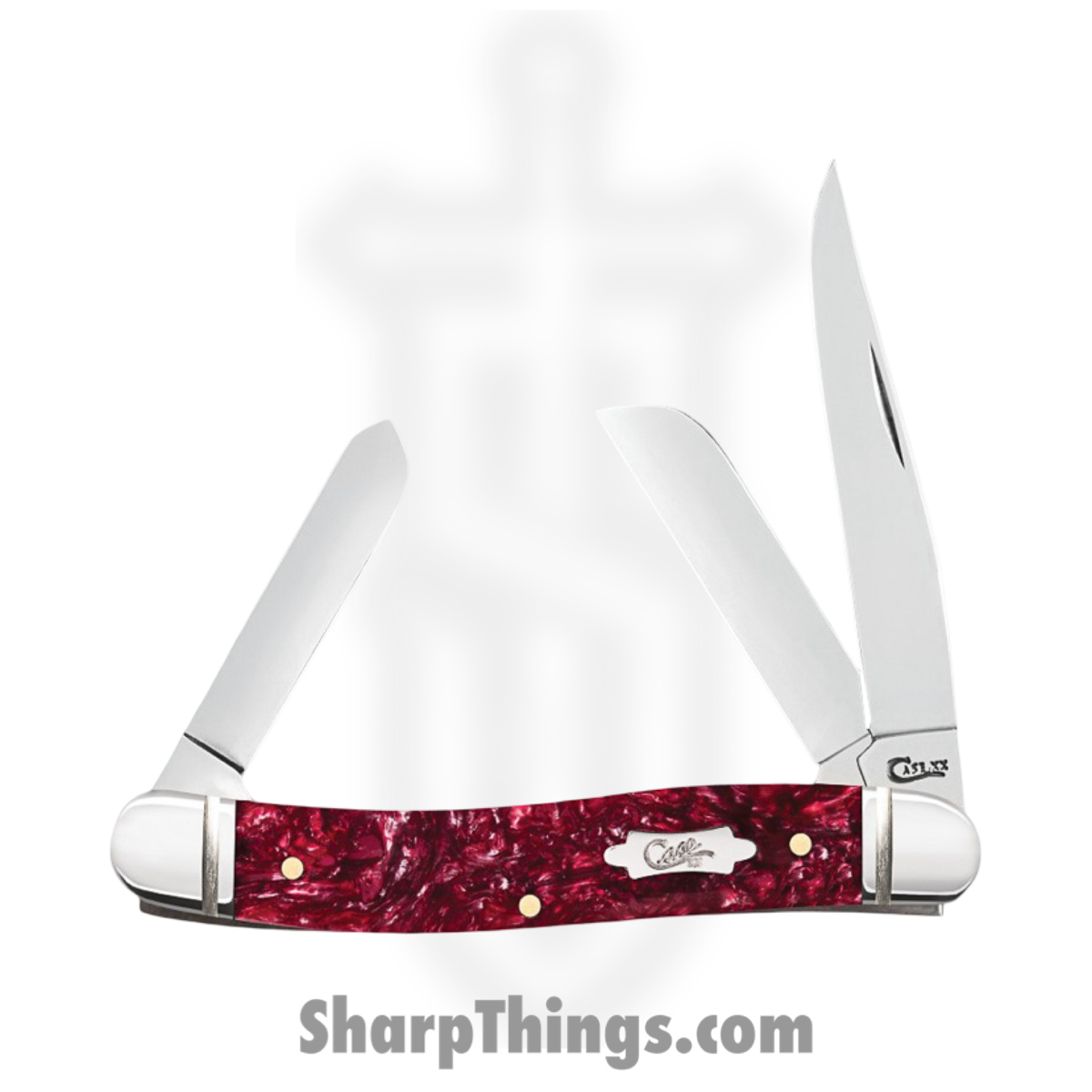 CA23181_1 Case Cutlery - CA23181 - Medium Stockman - Folding Knife - Tru-Sharp Stainless Polished Multi - Kirinite - Burgundy - Image 1