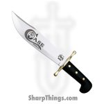 Case Cutlery - CA311 - Jim Bowie Special Edition - Fixed Blade Knife - Stainless Polished Clip Point - Synthetic - Black
