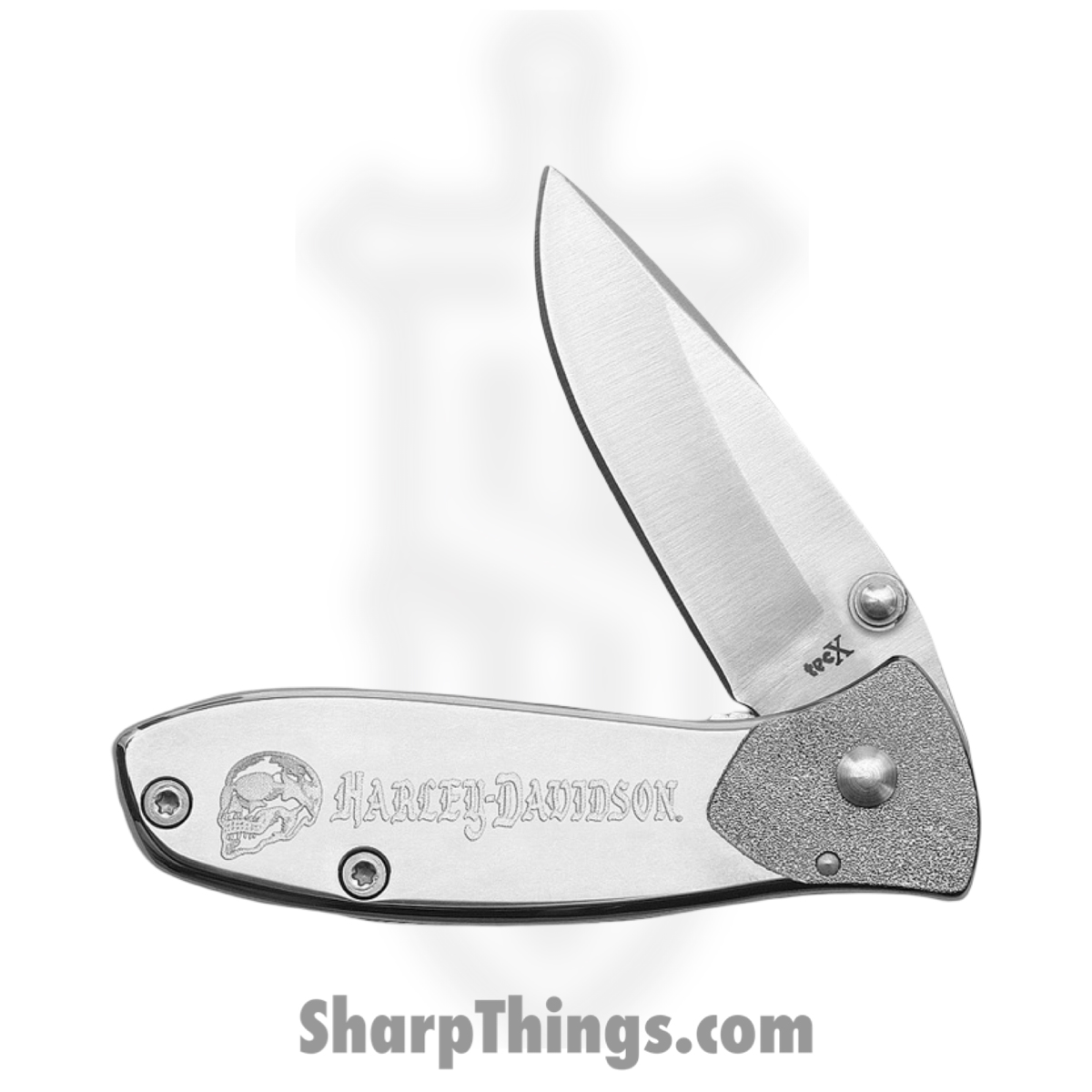 CA52156_1 Case Cutlery - CA52156 - Tec X Tags - Folding Knife - Stainless Polished Drop Point - Stainless - Silver - Image 1