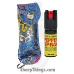 CHEETAH - CH-31SF - 1/2 Ounce Pepper Spray - Flower - Silver