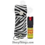 CHEETAH - CH-31SZ - 1/2 Ounce Pepper Spray - Silver Zebra