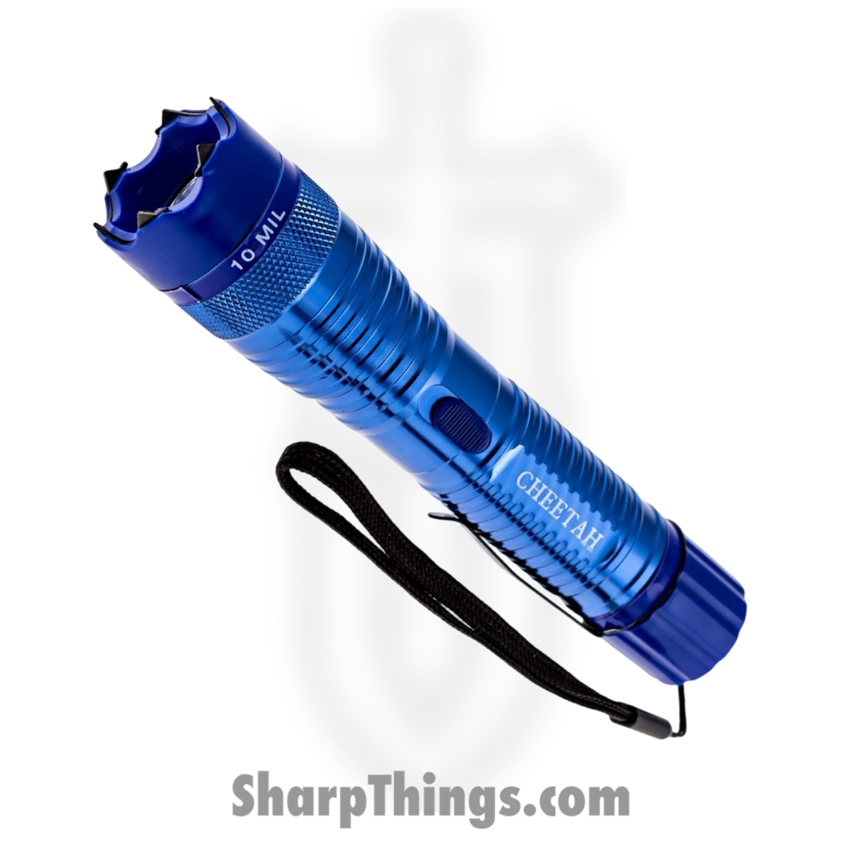 CH-51BL_1 CHEETAH - CH-51BL - Defender Series Flashlight Stun Gun - Aluminum - Blue - Image 1