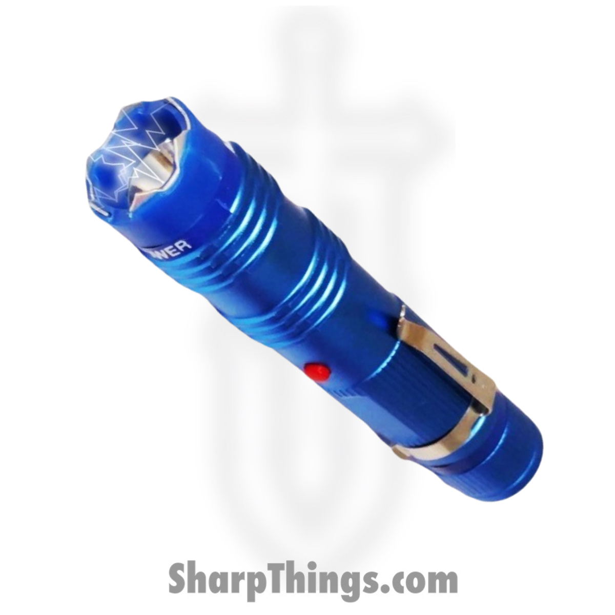 CH-57BL_1 Alpha Force - CH-57BL - Defender Flashlight Stun Gun - Aluminum - Blue - Image 1