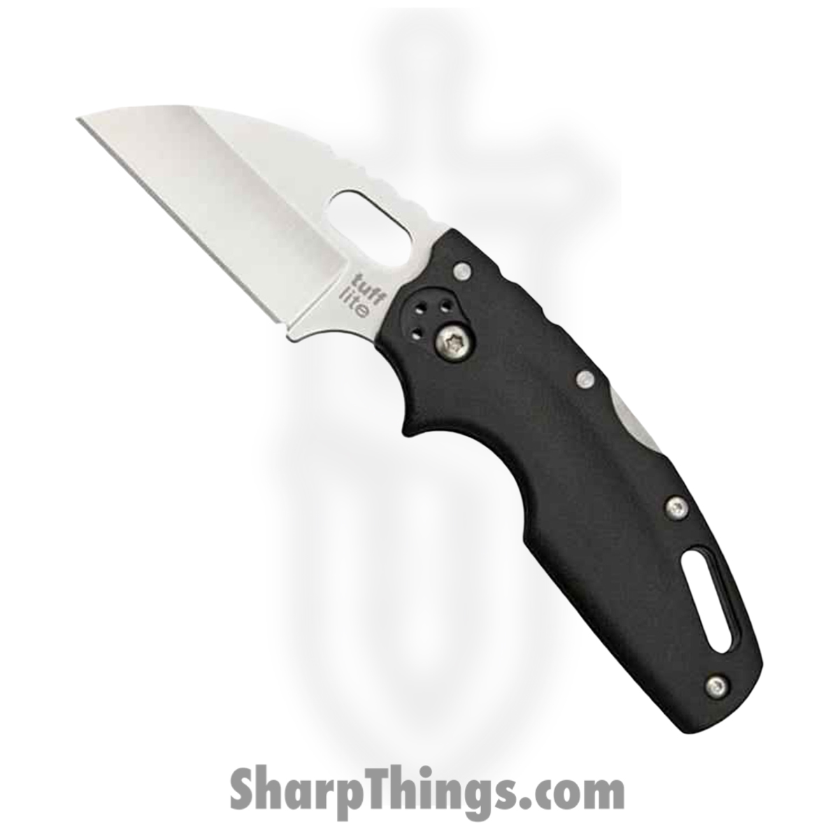 CS20LT_1 Cold Steel - CS20LT - Tuff Lite - Folding Knife - AUS-8A Satin Sheepsfoot - Griv-Ex - Black - Image 1