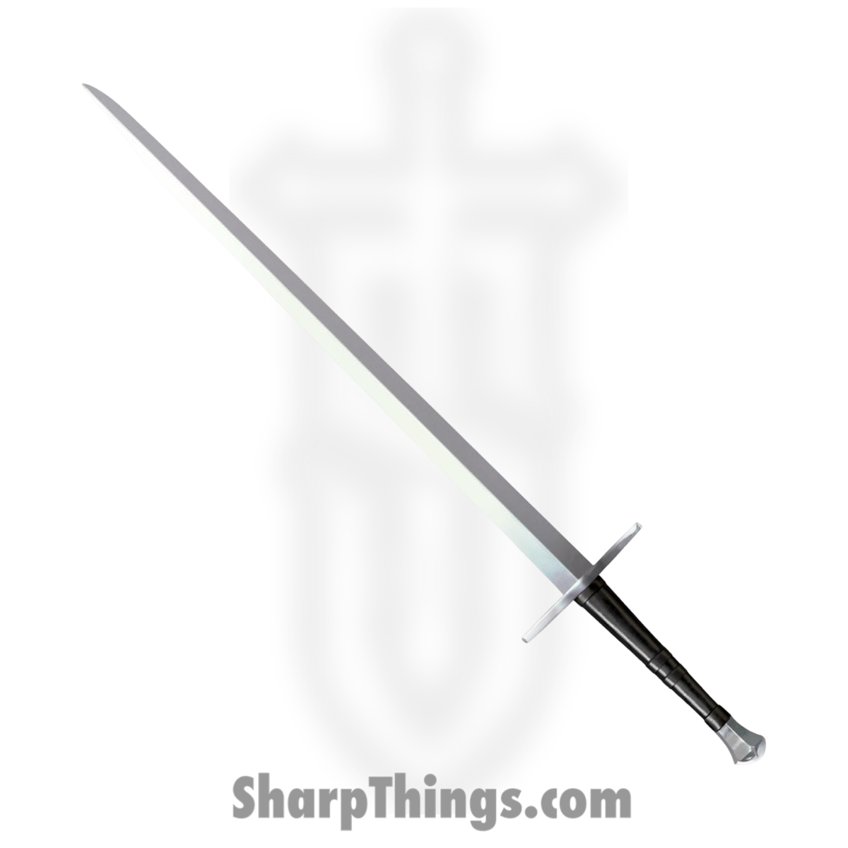 CS88HNH_1 Cold Steel - CS88HNH - Hand-and-a-Half Sword - Fixed Blade Knife - 1060 Polished - Leather Wrapped - Black - Image 1