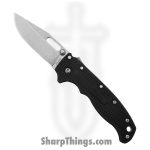 Demko Knives - DEMAD205F15 - AD 20.5 - Folding Knife - D2 Stonewash Clip Point - Grivory - Black
