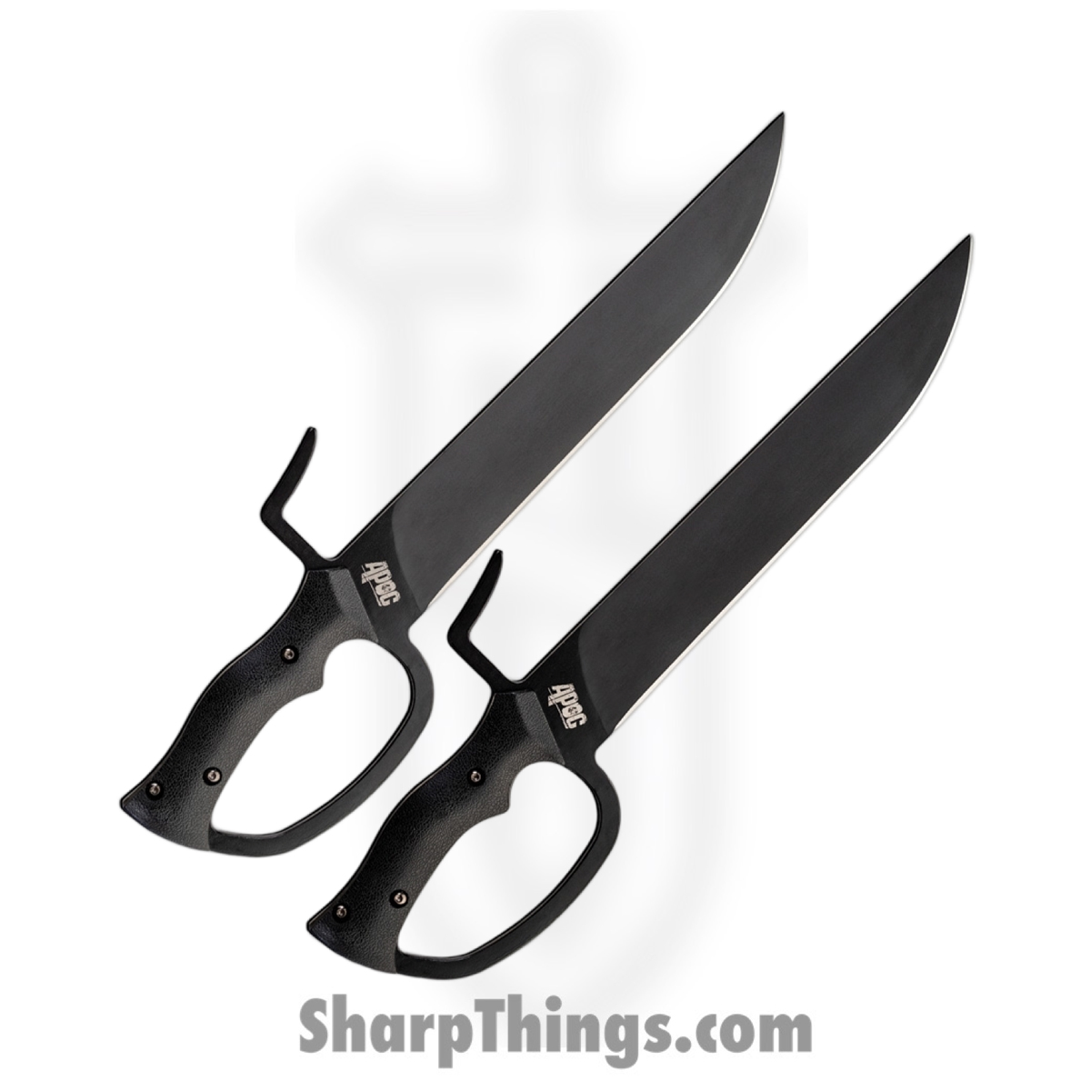 DRK35590_1 APOC - DRK35590 - Butterfly Swords - Fixed Blade Knife - 9260 Steel Coated Drop Point - G10 - Black - Image 1