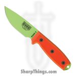 ESEE - ES3PMVG - Model 3 - Fixed Blade Knife - 1095HC Coated Drop Point - G10 - Orange Green