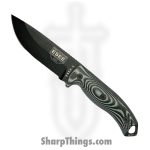 ESEE - ES5PB002 - Model 5 3D - Fixed Blade Knife - 1095HC Coated Drop Point - Micarta - Black Grey