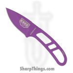 ESEE - ESCANPURPB - Candiru - Fixed Blade Knife - 1095HC Coated Drop Point - Skeletonized - Purple