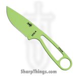 ESEE - ESIZVGKIT - Izula with Kit - Fixed Blade Knife - 1095HC Coated Drop Point - Skeletonized - Venom Green