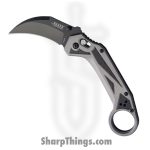 Elite Tactical - ET1029GY - Rapid Lock - Folding Knife - 8Cr13MoV Coated Karambit - Aluminum - Black Grey