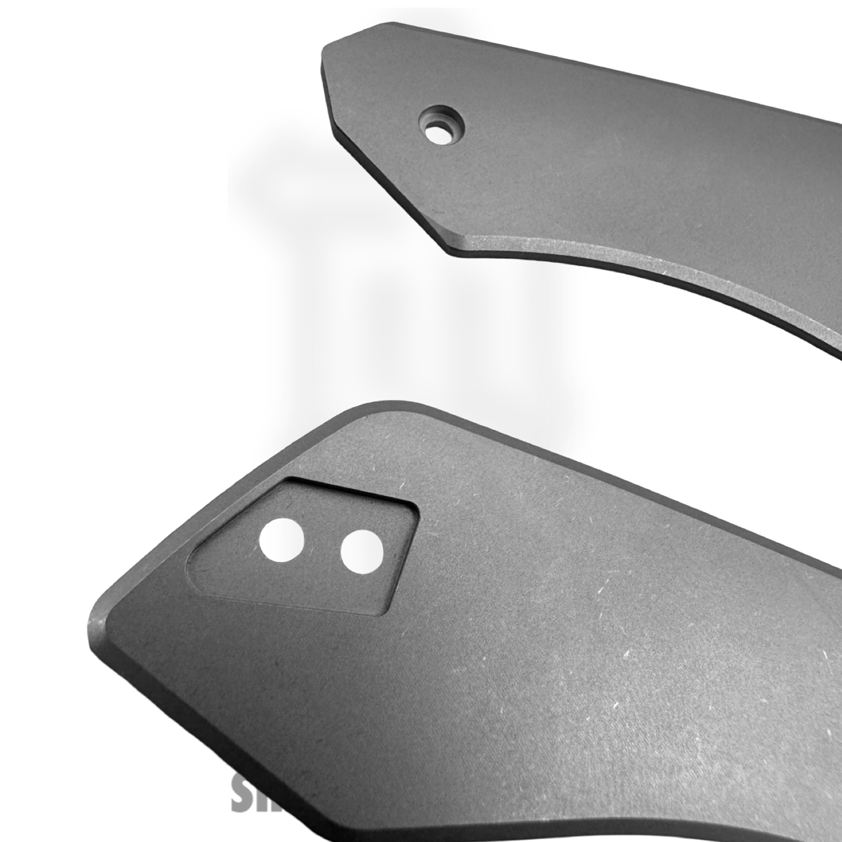 HGKDevScSwTi_1 High Grain Knives - HGKDevScSwTi - Deville Scales - Stonewash - Titanium - Stonewash - Image 1