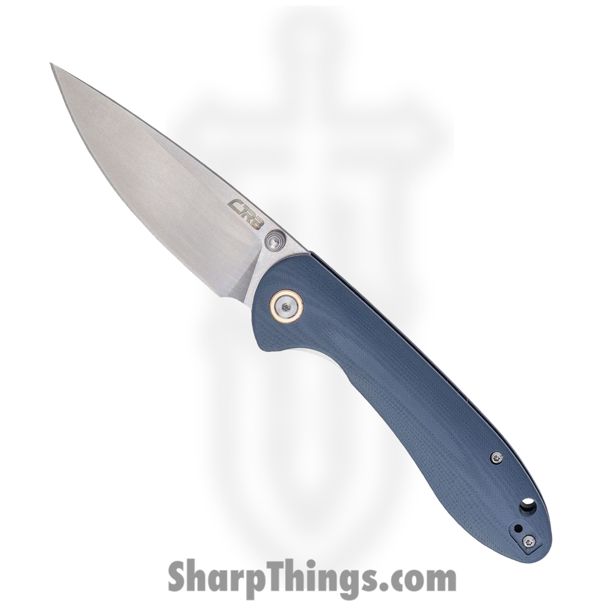 J1912GYC_1 CJRB - J912GYC - Feldspar - Folding Knife - D2 Stonewash Drop Point - G10 - Blue Gray - Image 1