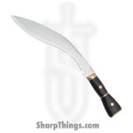 Pakistan Cutlery - PA324717 - Kukri - Fixed Blade Knife - Stainless Steel Satin Kukri - Laminated Wood - Black