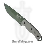 ESEE - RC5POD - Model 5 - Fixed Blade Knife - 1095HC Coated Drop Point - Micarta - OD Green