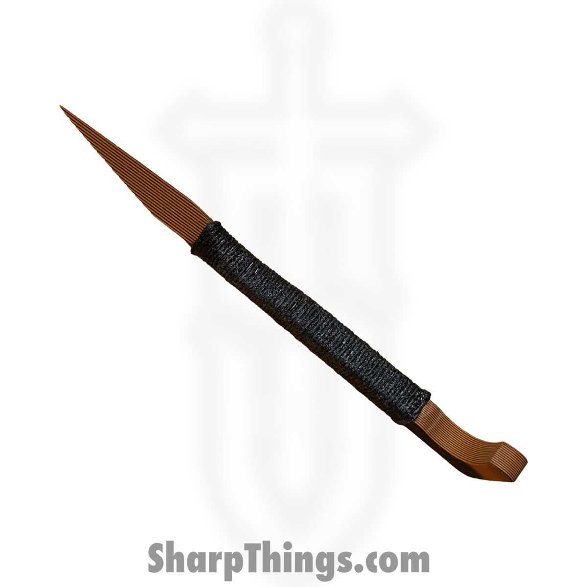 RCIMPHORv2_1 Revenant Corps - RCIMPHORv2 - IMP with Hook - Fixed Blade Knife - G-10 Coated Wharncliffe - Hemp Twine Wrap - Black/Orange - Image 1