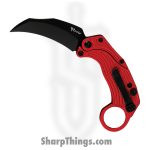 Reate Knives - REA120 - EXO-K - Folding Knife - Bohler N690 Coated Hawkbill - Aluminum - Red
