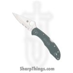 Spyderco - SC11PSFG - Delica 4 Lockback - Folding Knife - VG-10 Satin Drop Point - FRN - Green