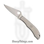 Spyderco - SC137P - Honey Bee Slip-It - Folding Knife - SC137P Satin Drop Point - Stainless Steel - Gray