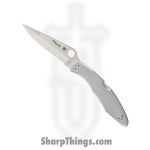 Spyderco - SC7P - Police Model - Folding Knife - VG-10 Satin Spear Point - 2Cr13 - Gray