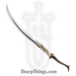 United Cutlery - UC3100 - Mirkwood Infantry Sword - Fixed Blade Knife - Stainless Polished - Synthetic Cast Metal - Black Gold