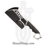 United Cutlery - UC3425 - M48 Conflict Cleaver With Vort - Fixed Blade Knife - 2Cr13 Black Cleaver - IMN - Black
