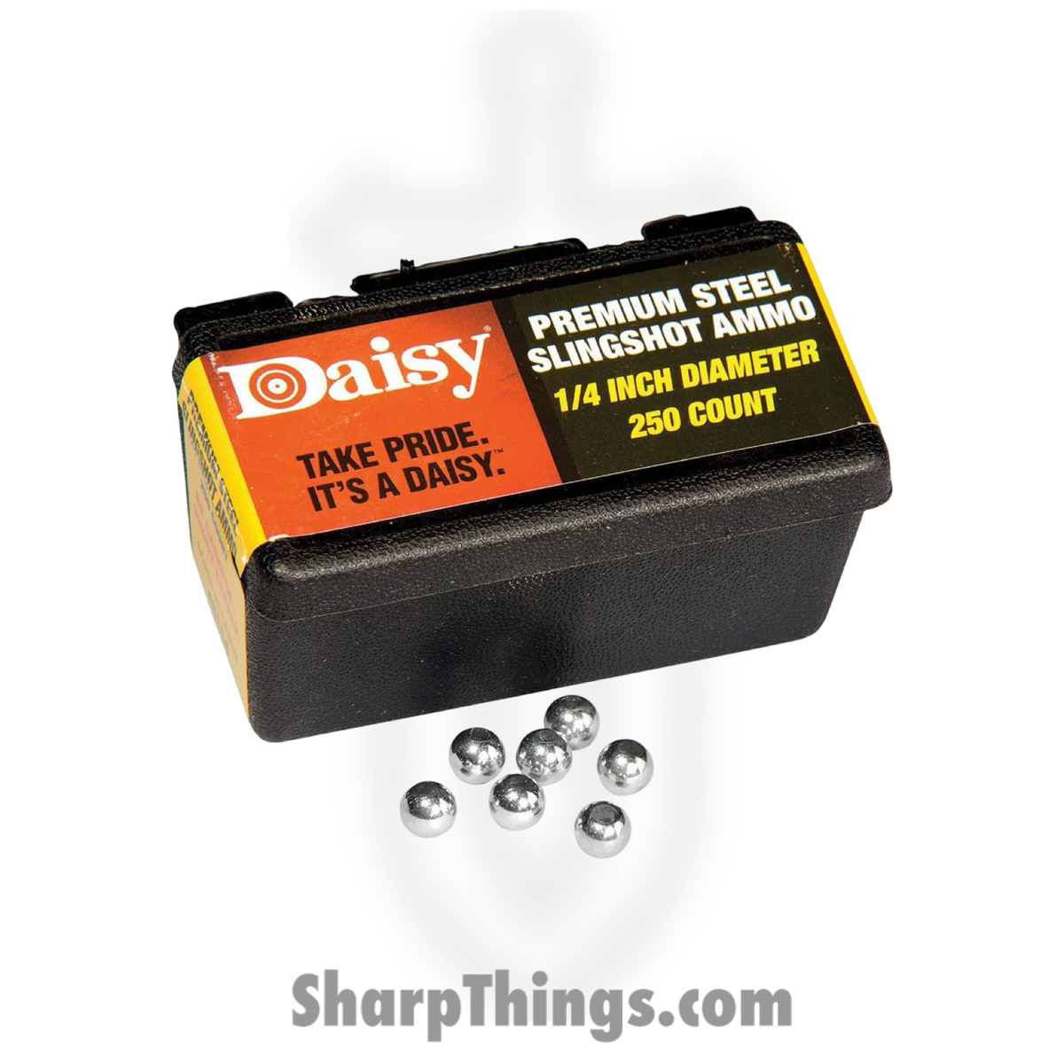 dai8114_1 Daisy - dai8114 - Slingshot Ammo .25in - Steel - Natural - Image 1