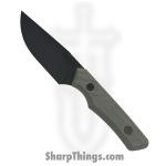 Vero Engineering - V-MY-BT-FBK-1449-S - Myelin - Fixed Blade Knife - Blackwash Drop Point M390 - Micarta - Black
