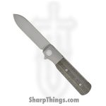 Terrain 365 - 10713 - Otter Flip ATB - Folding Knife - Terravantium™ Dendritic Cobalt Matte Spear Point - Canvas Micarta - Black